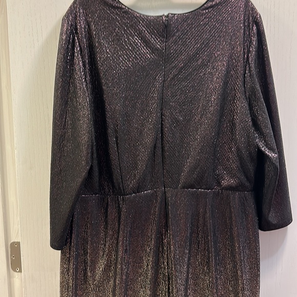 Lane Bryant Cocktail Dress. Size 18. Long Sleeve. Ombre. Shimmering - Picture 12 of 13